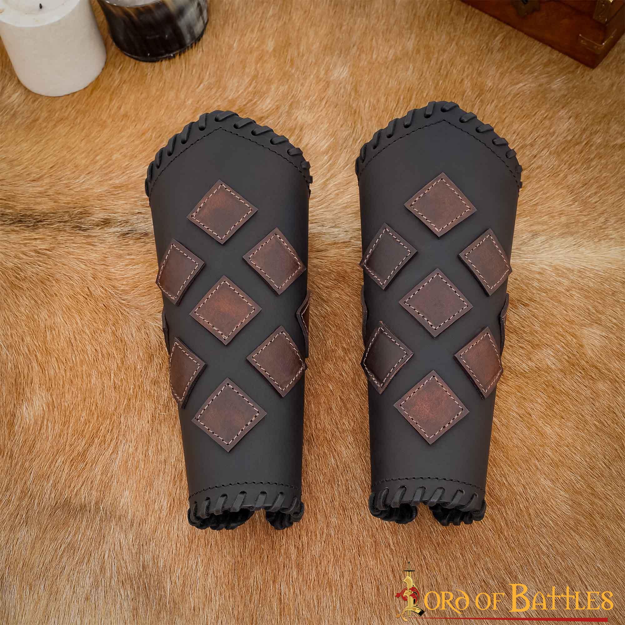 Brazales de cuero artesanal para LARP y cosplay - imagen 12