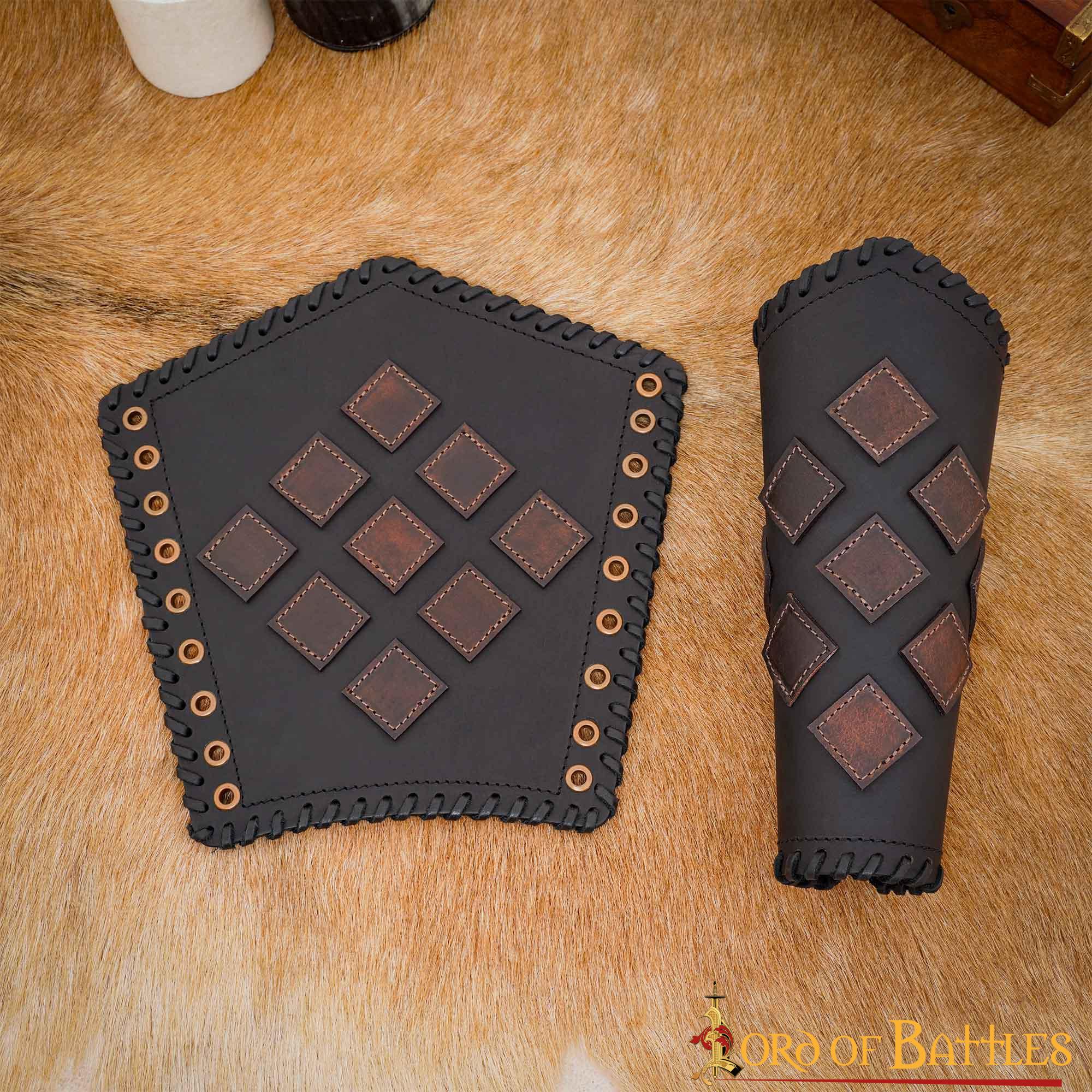 Brazales de cuero artesanal para LARP y cosplay - imagen 14