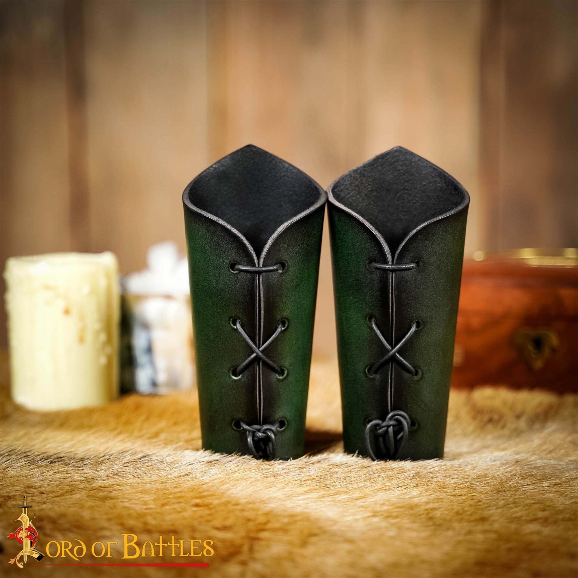 Brazales de cuero con motivo del Árbol de Gondor - imagen 18