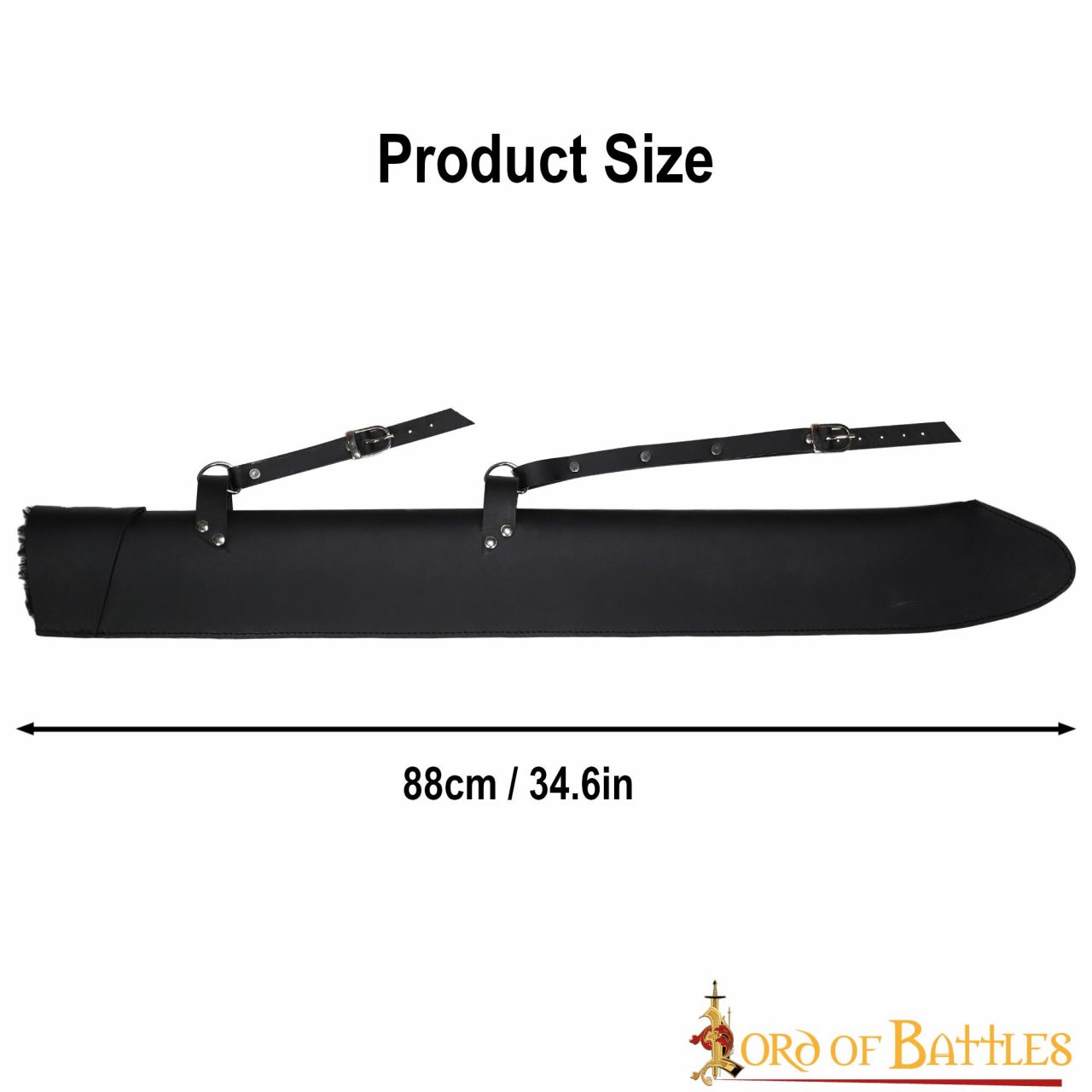 Vaina de cuero forrada con pelo sintético para espada (88 cm) - imagen 8