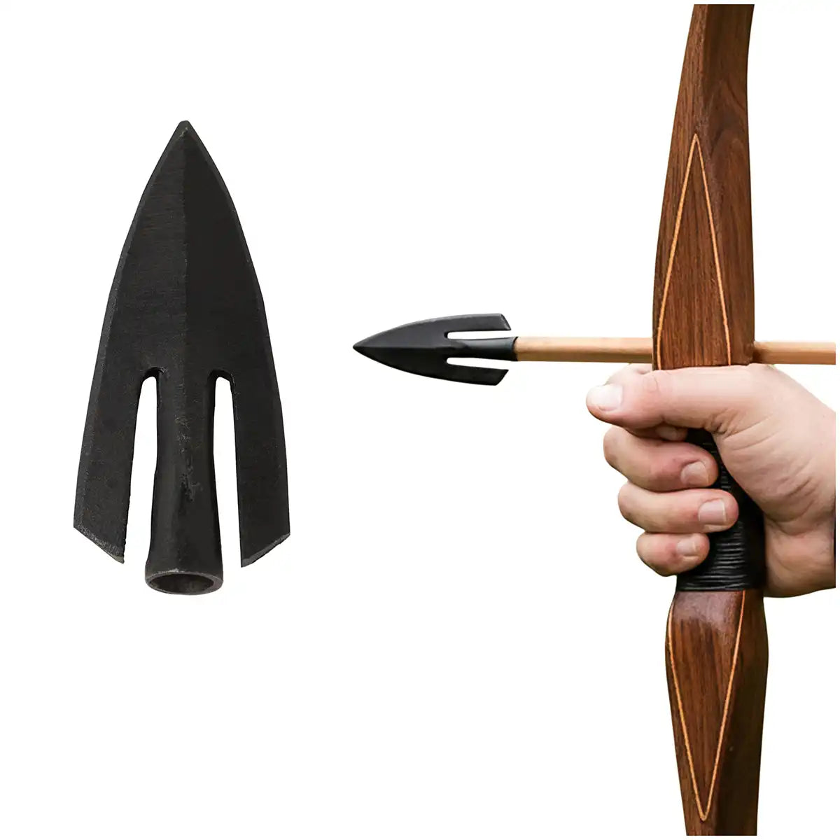 Puntas de Flecha Cola de Golondrina, medieval tardío - 6 cm (3 unidades)