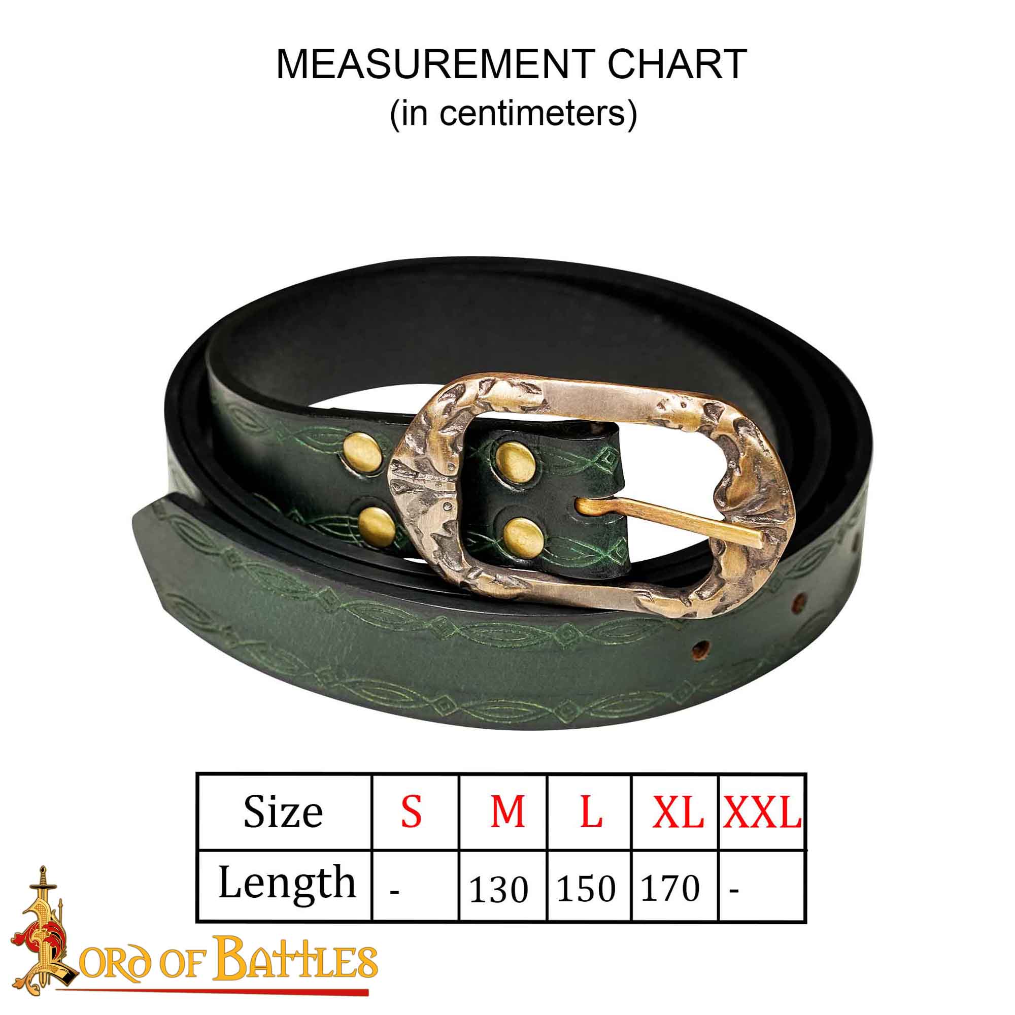 Cinturón de cuero genuino 'Ranger of the North' con repujado y hebilla de latón envejecido - imagen 16