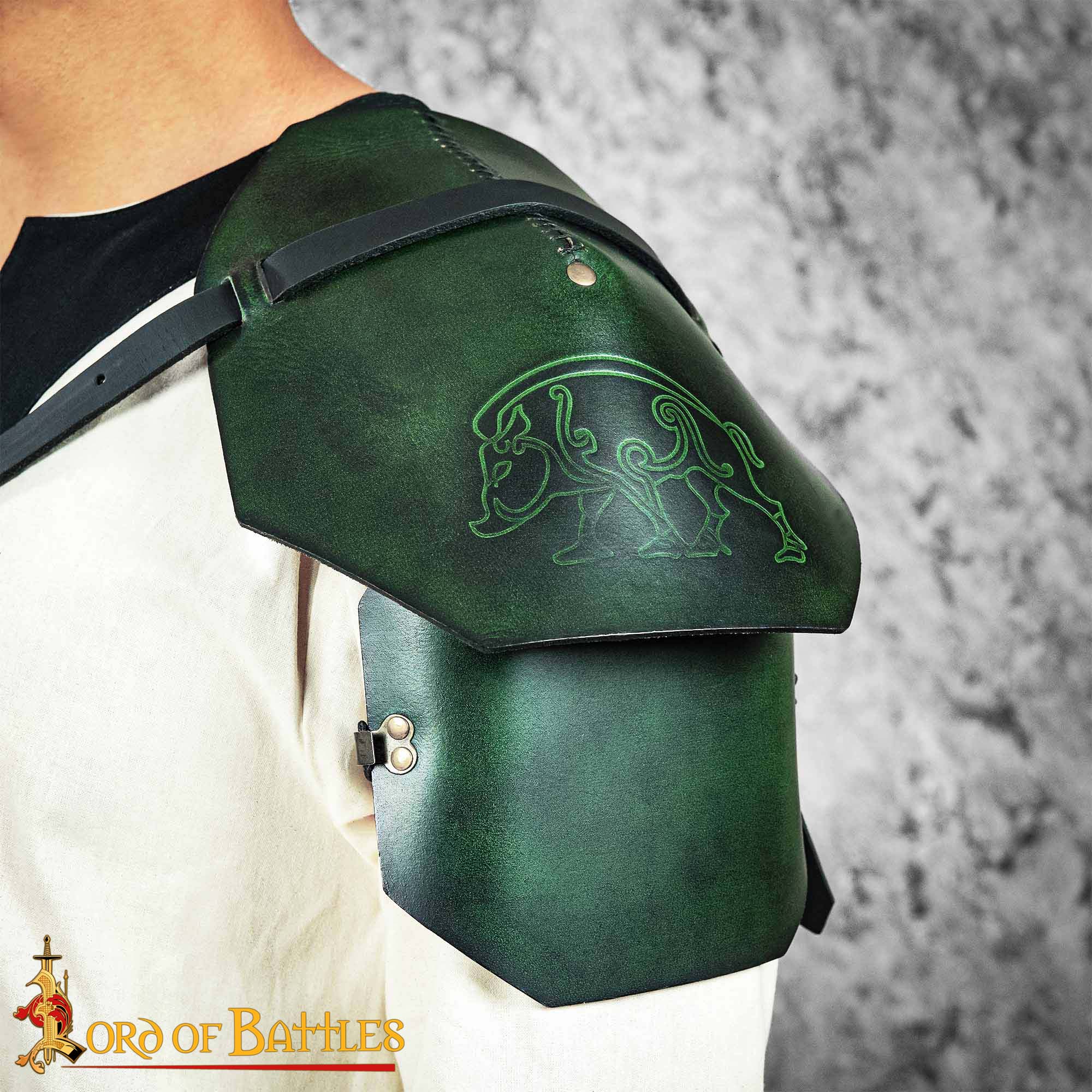 Hombreras de cuero con relieve Mercia - imagen 7