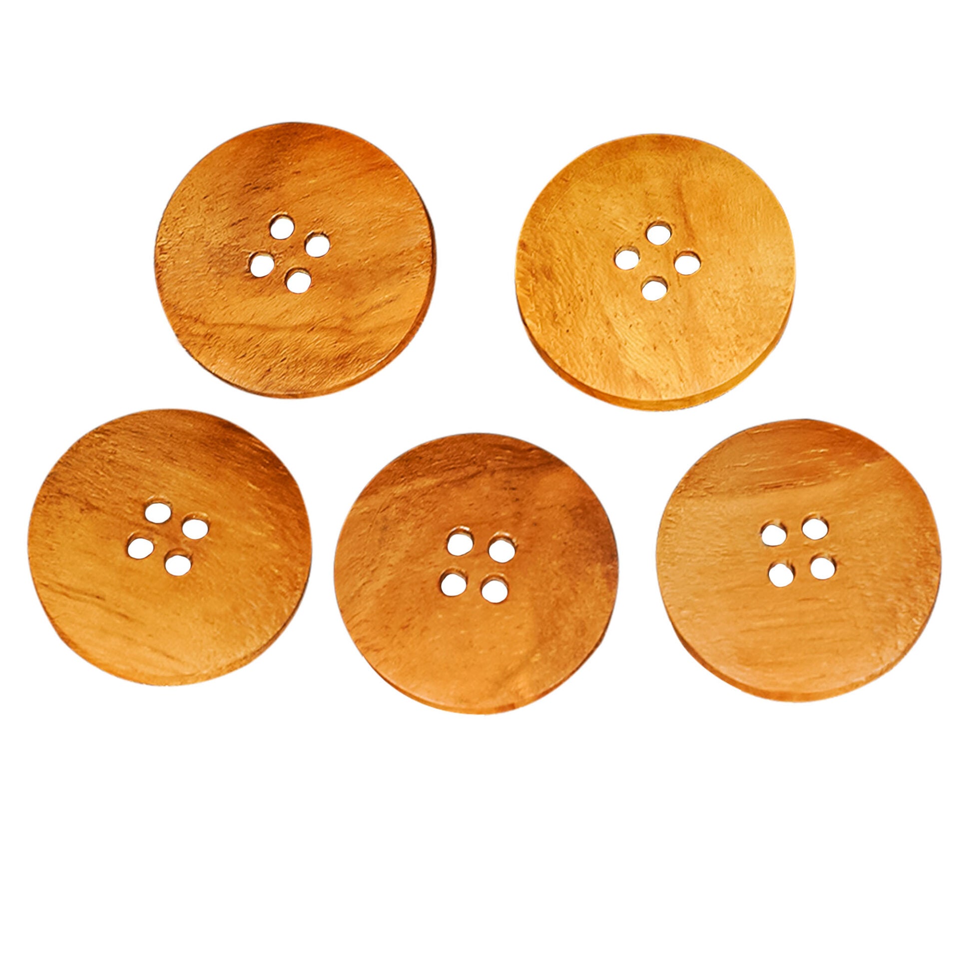 Imagen única de: Set de 5 botones artesanales de madera