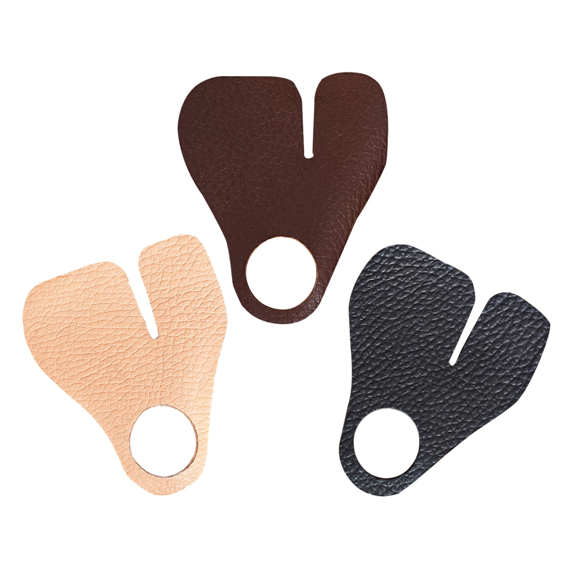 Imagen única de: Protectores de dedos para tiro con arco en cuero - Set de 3