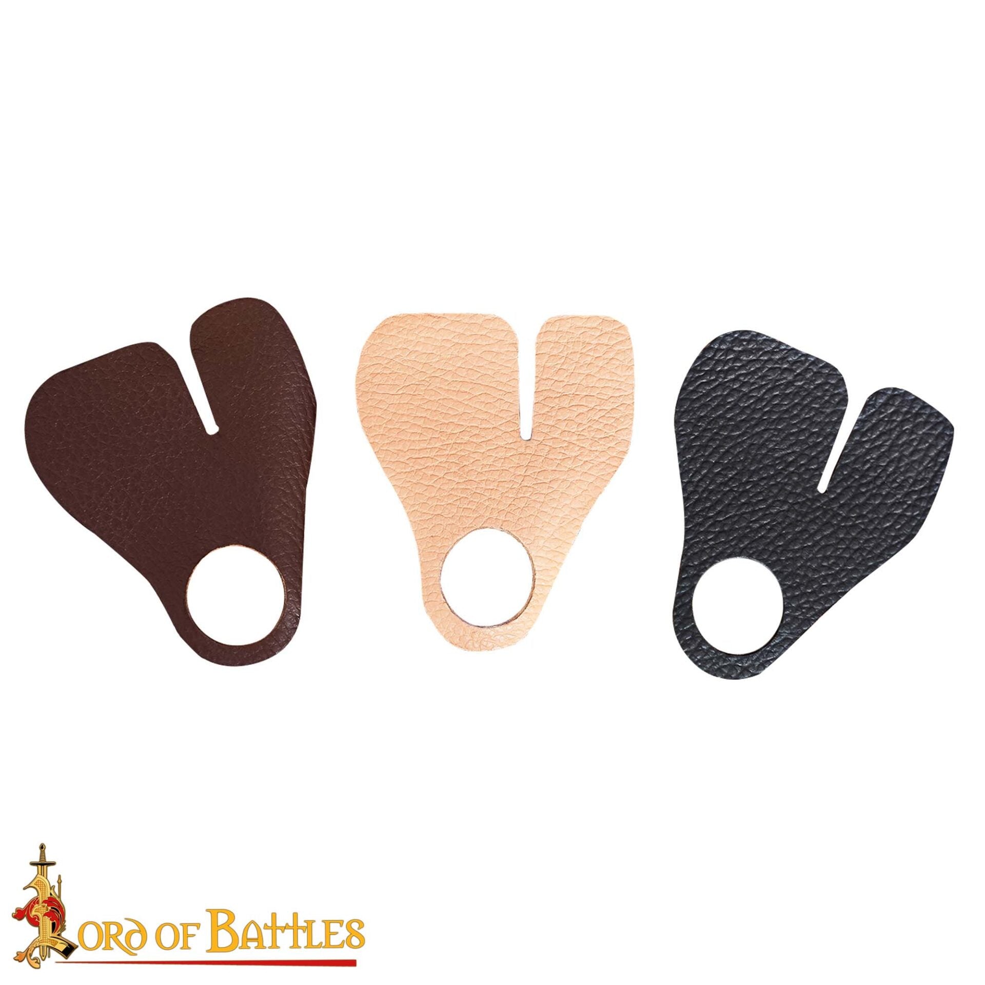 Imagen única de: Protectores de dedos para tiro con arco en cuero - Set de 3 - imagen 2