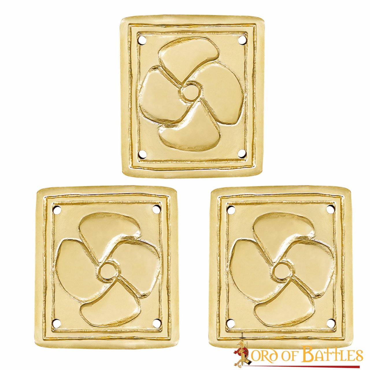 Imagen única de: Set de 3 adornos florales para cinturón romano - imagen 2