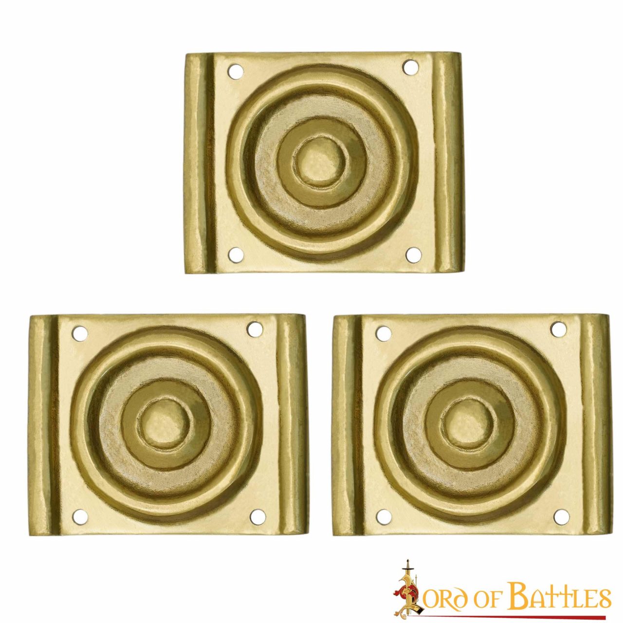 Imagen única de: Set de 3 decoraciones romanas en latón