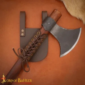Colgador ajustable de cuero para espada, montaje cruzado — Negro y Marrón
