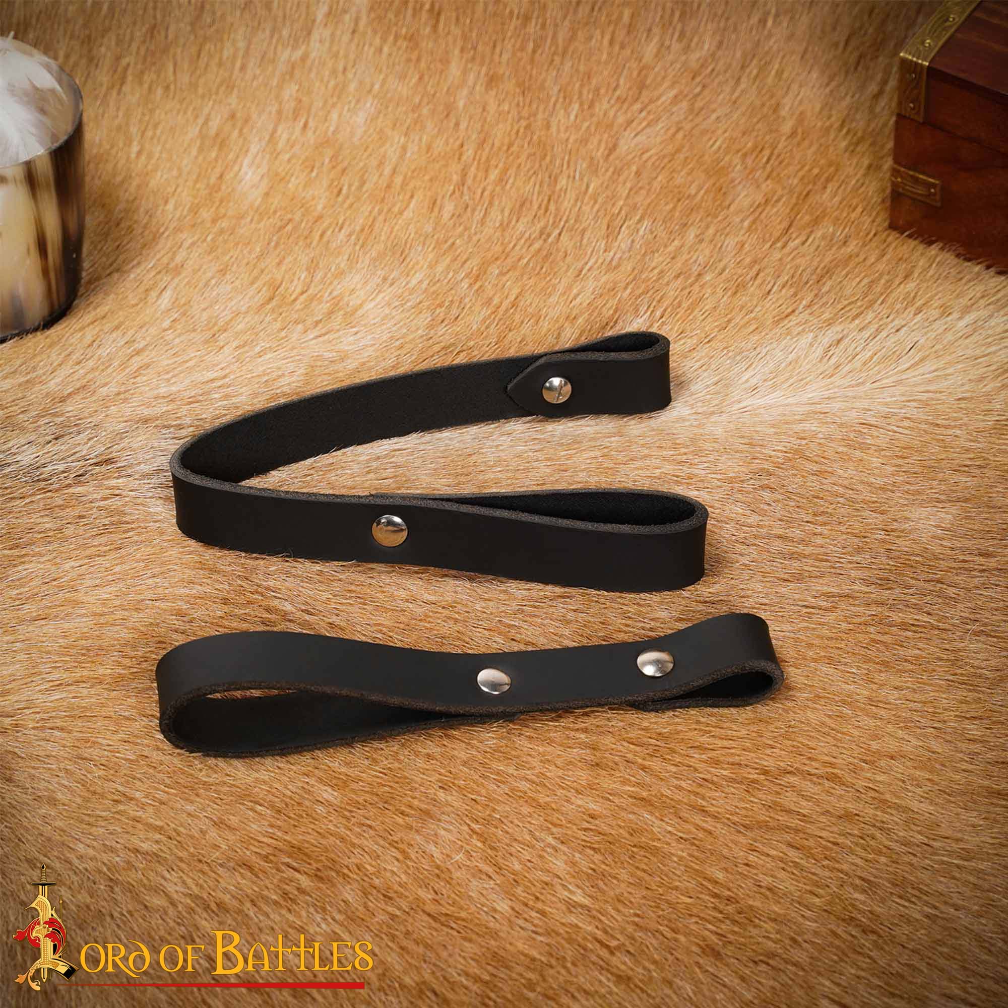 Colgador de espada ajustable en cuero — estilo medieval - imagen 19
