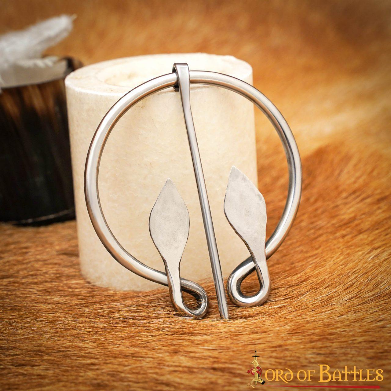 Fíbula penannular Ever-Bright de acero inoxidable — estilo Edad de Hierro y Medieval - imagen 9