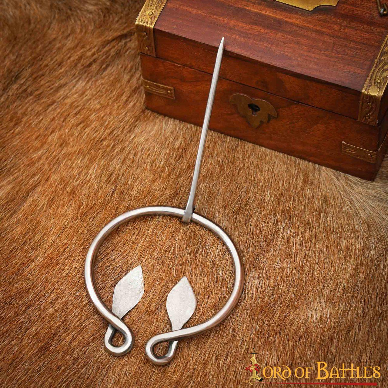 Fíbula penannular Ever-Bright de acero inoxidable — estilo Edad de Hierro y Medieval - imagen 10