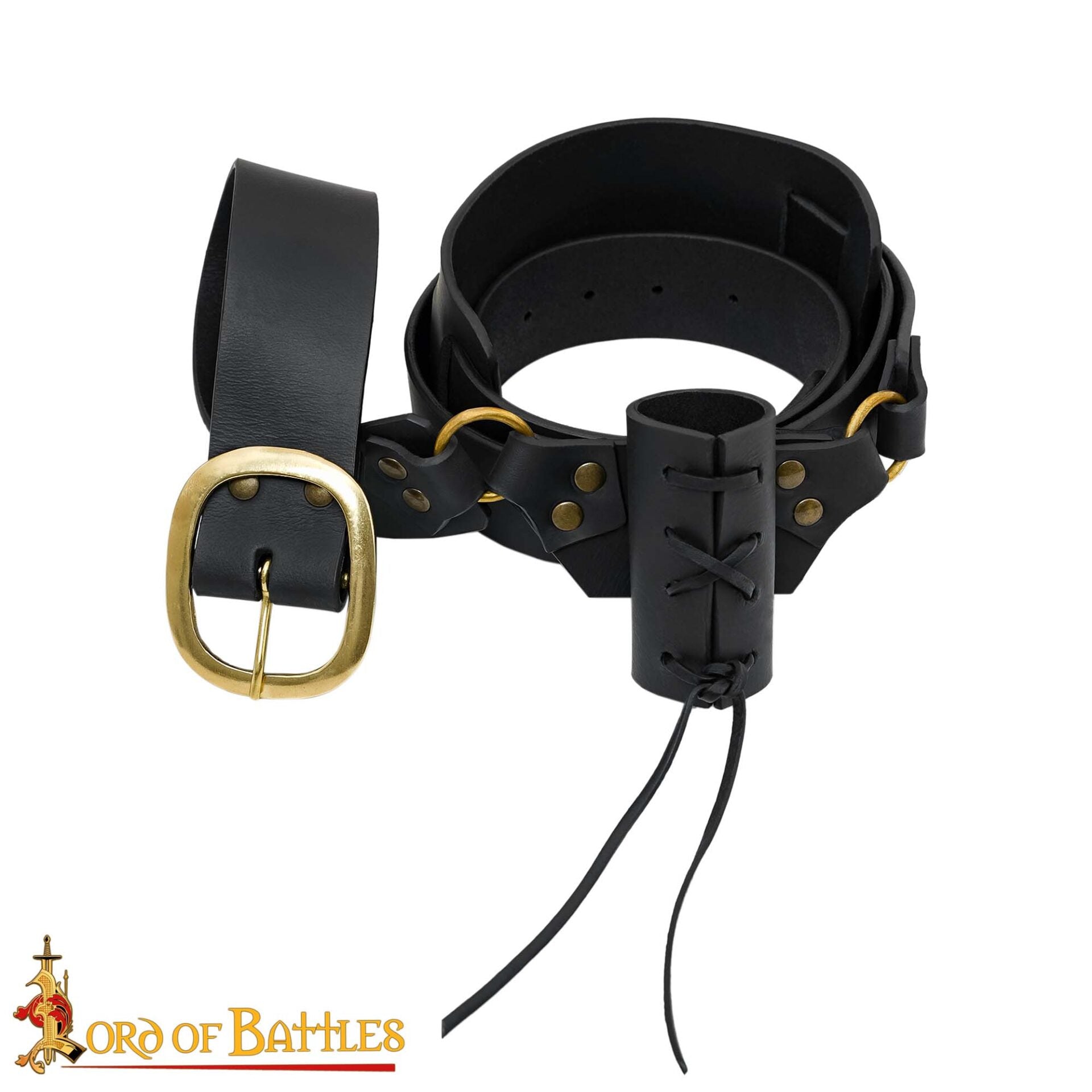 Imagen única de: Baldrica de cuero genuino para espada medieval - imagen 2