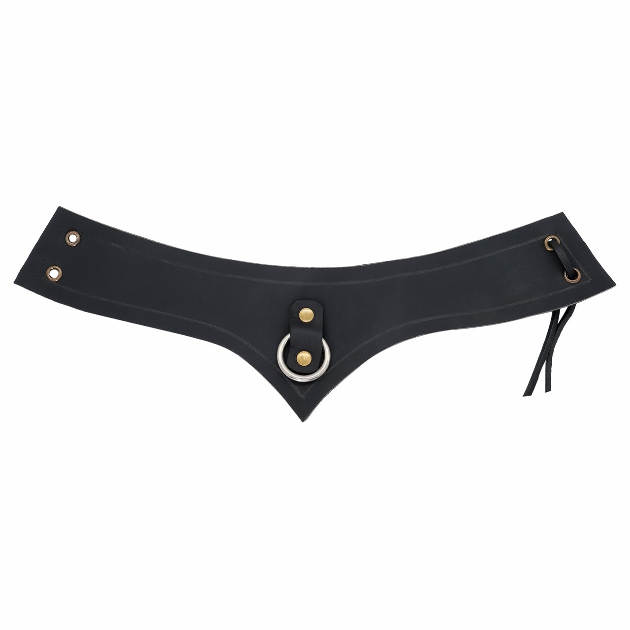 Accesorio de cuero genuino con anilla de acero para LARP y cosplay - imagen 15