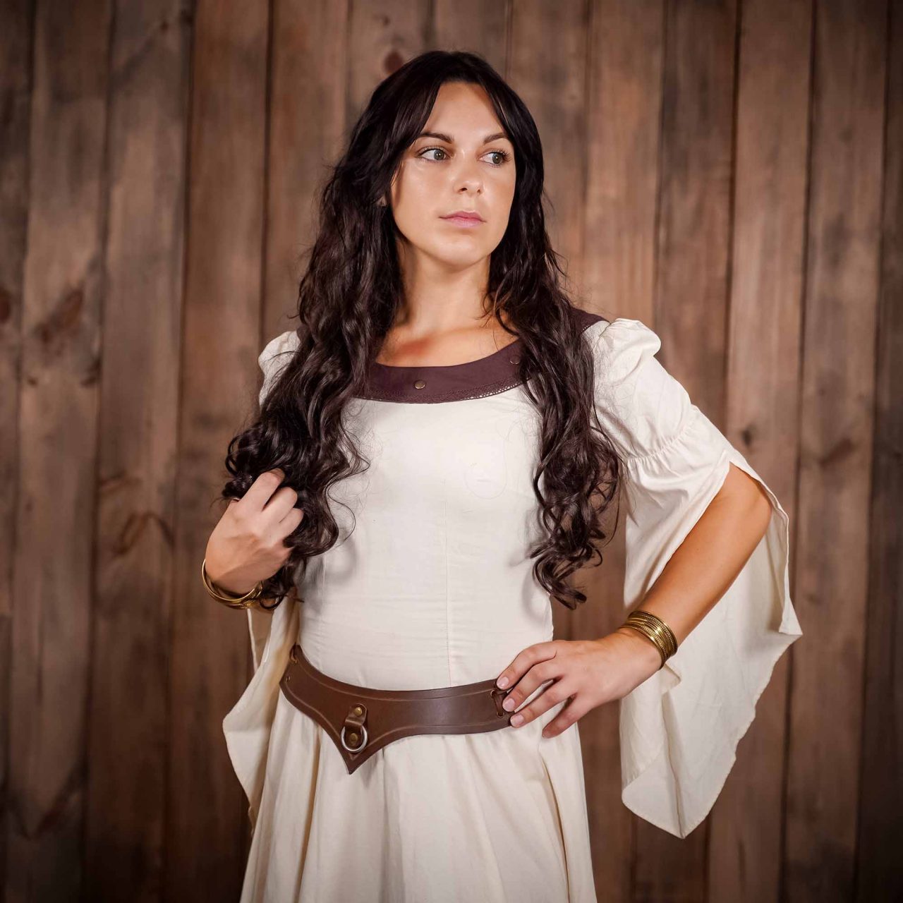 Accesorio de cuero genuino con anilla de acero para LARP y cosplay - imagen 17
