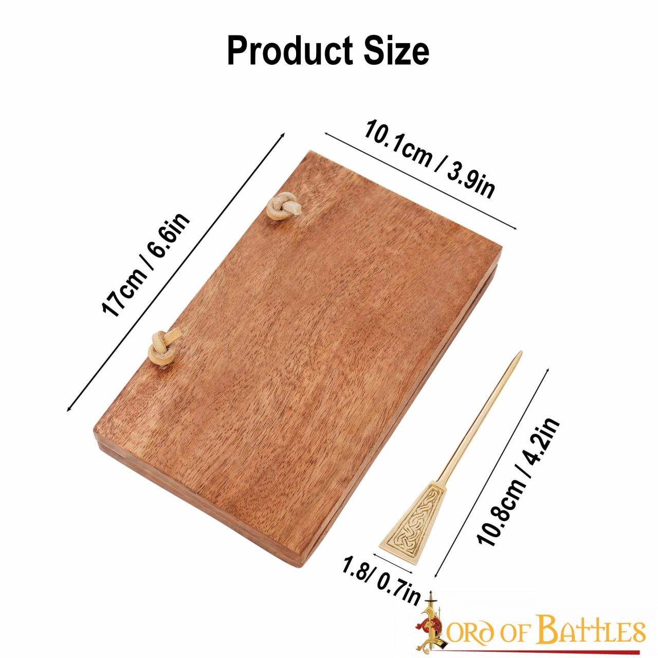 Imagen única de: Tabla de Cera Medieval de Madera con Estilete de Latón