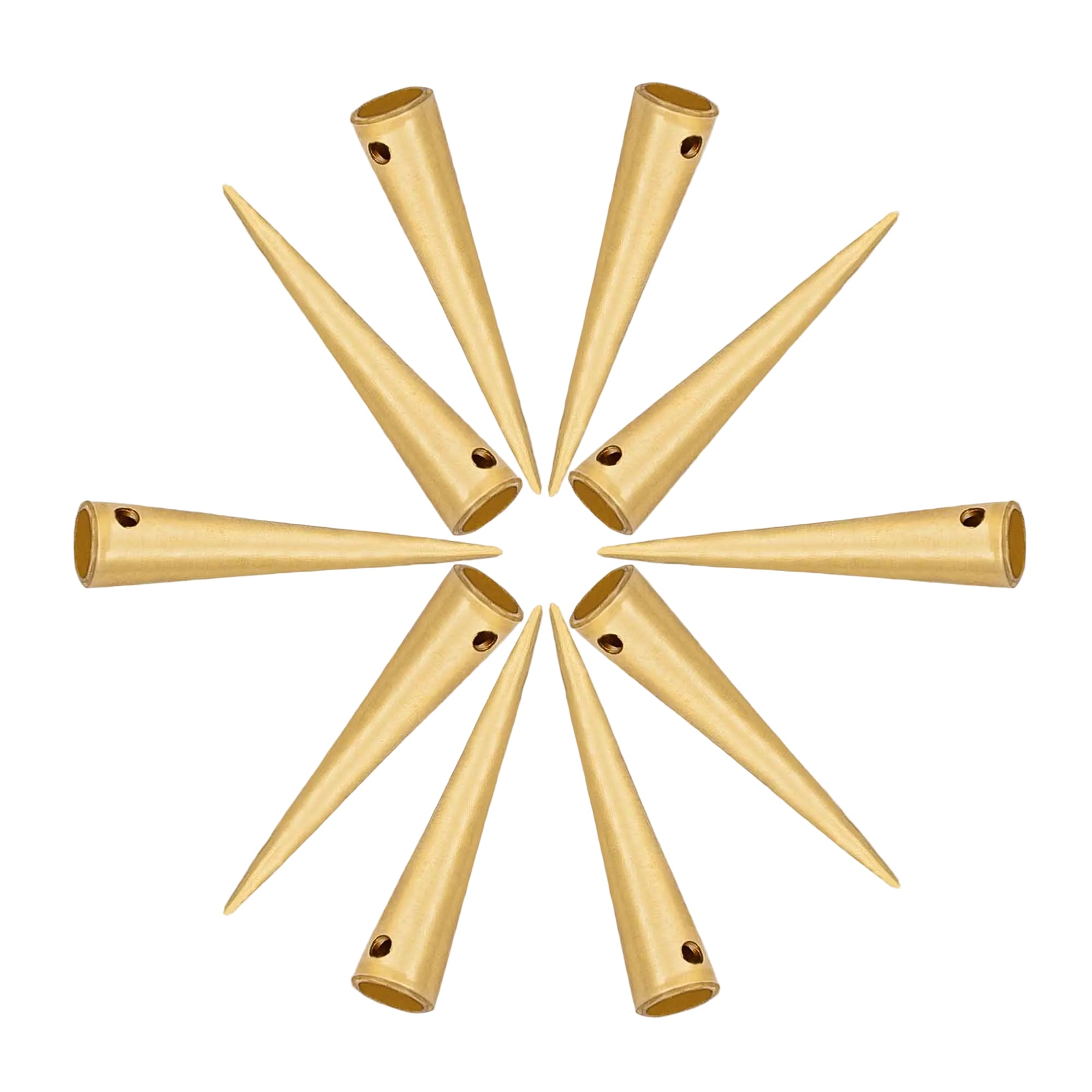 Imagen única de: Aiglets Medievales de Latón - Juego de 10 Puntas de Cordón Resistentes (2,6 Cm)