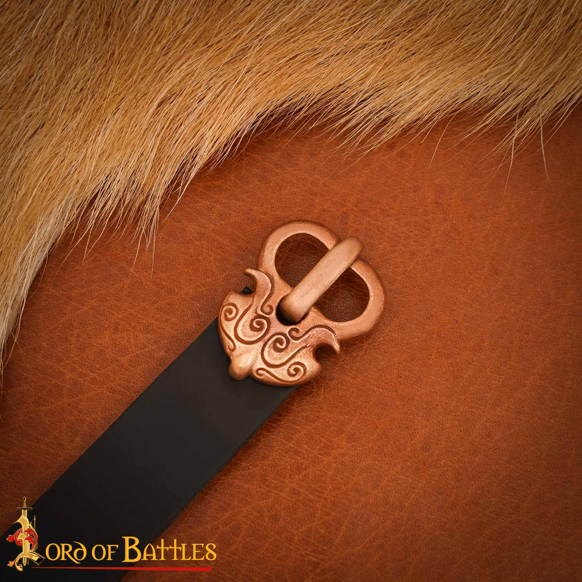 Imagen única de: Hebilla de Cinturón Altomedieval Pequeña de Bronce Fundido a la Cera Perdida