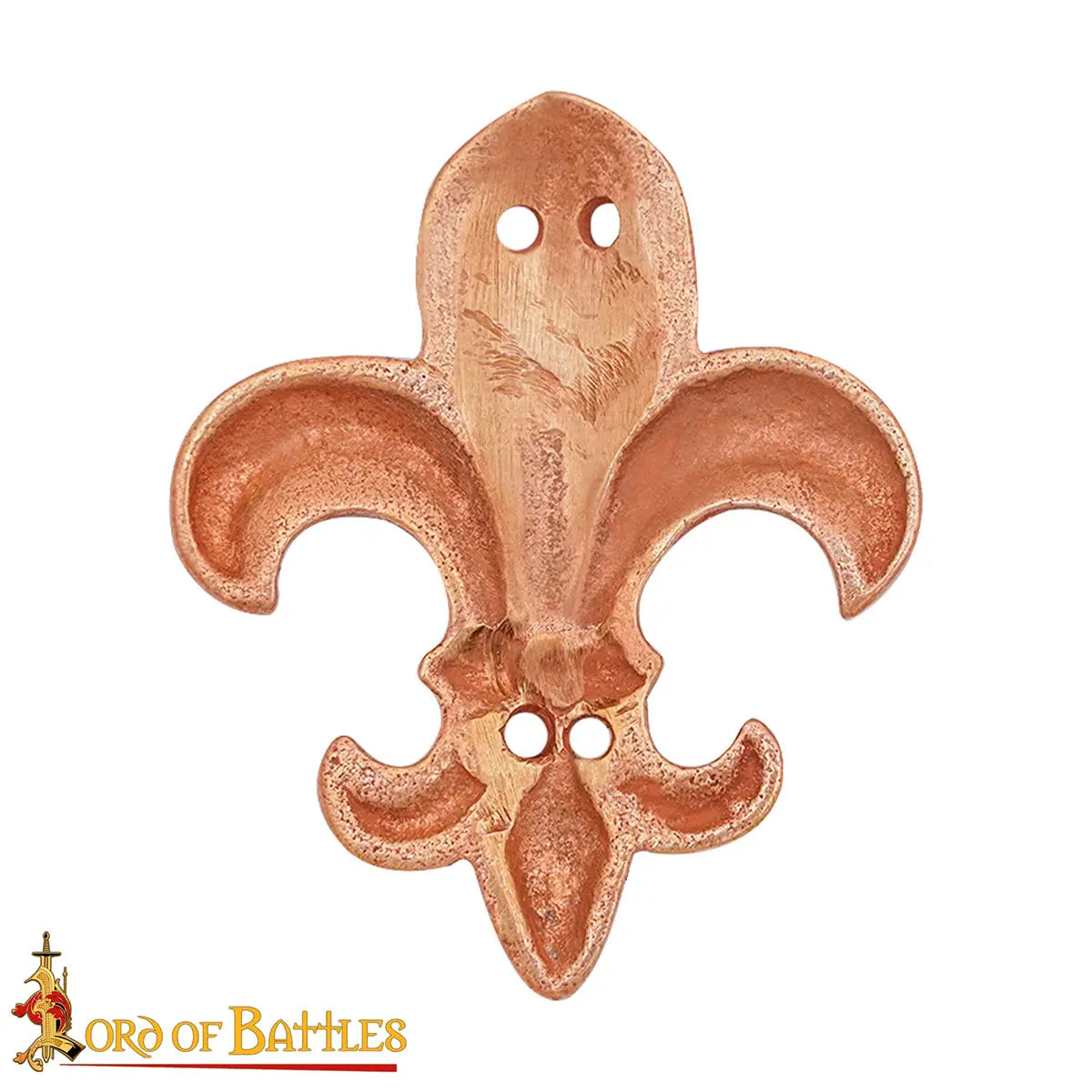 Montura de cinturón Fleur-de-Lis en bronce (siglos XII–XV), acabado envejecido - imagen 8