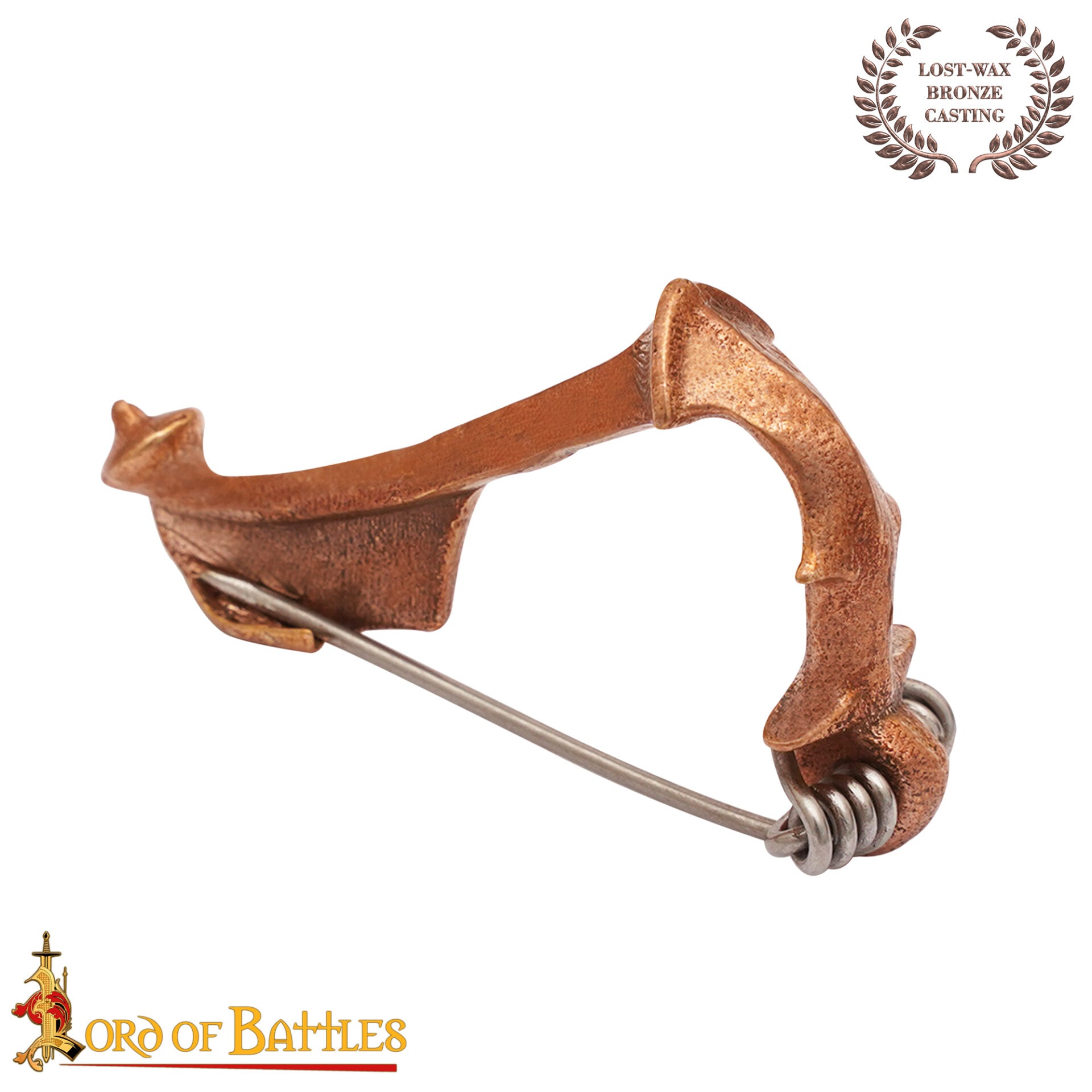 Fíbula romana de bronce (s. I–III) — broche tipo ballesta - imagen 7