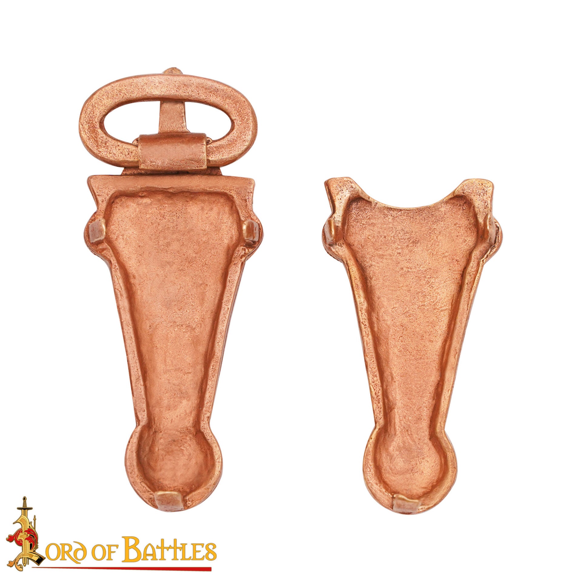 Set de herrajes de cinturón medieval en bronce (1,7–2,5 cm) - imagen 10