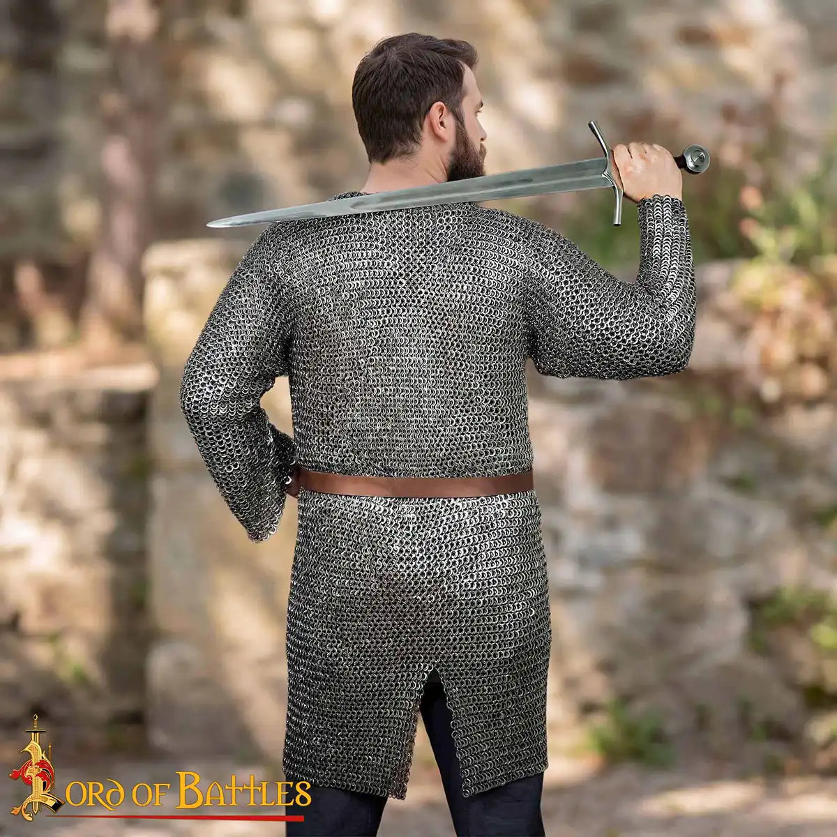 Cota de malla Hauberk - acero inoxidable 9 mm, remachada - imagen 4