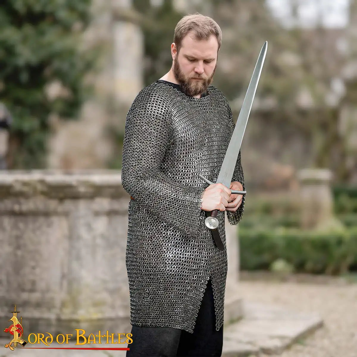 Cota de malla Hauberk - acero inoxidable 9 mm, remachada - imagen 7