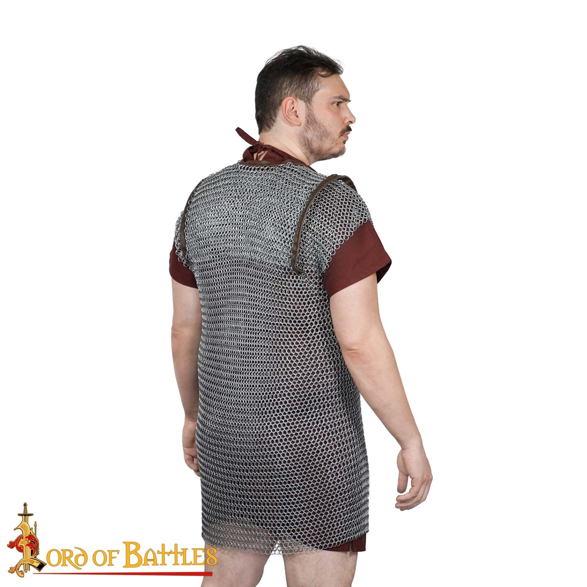 Lorica Hamata romana — Cota de malla 10 mm con latón - imagen 3