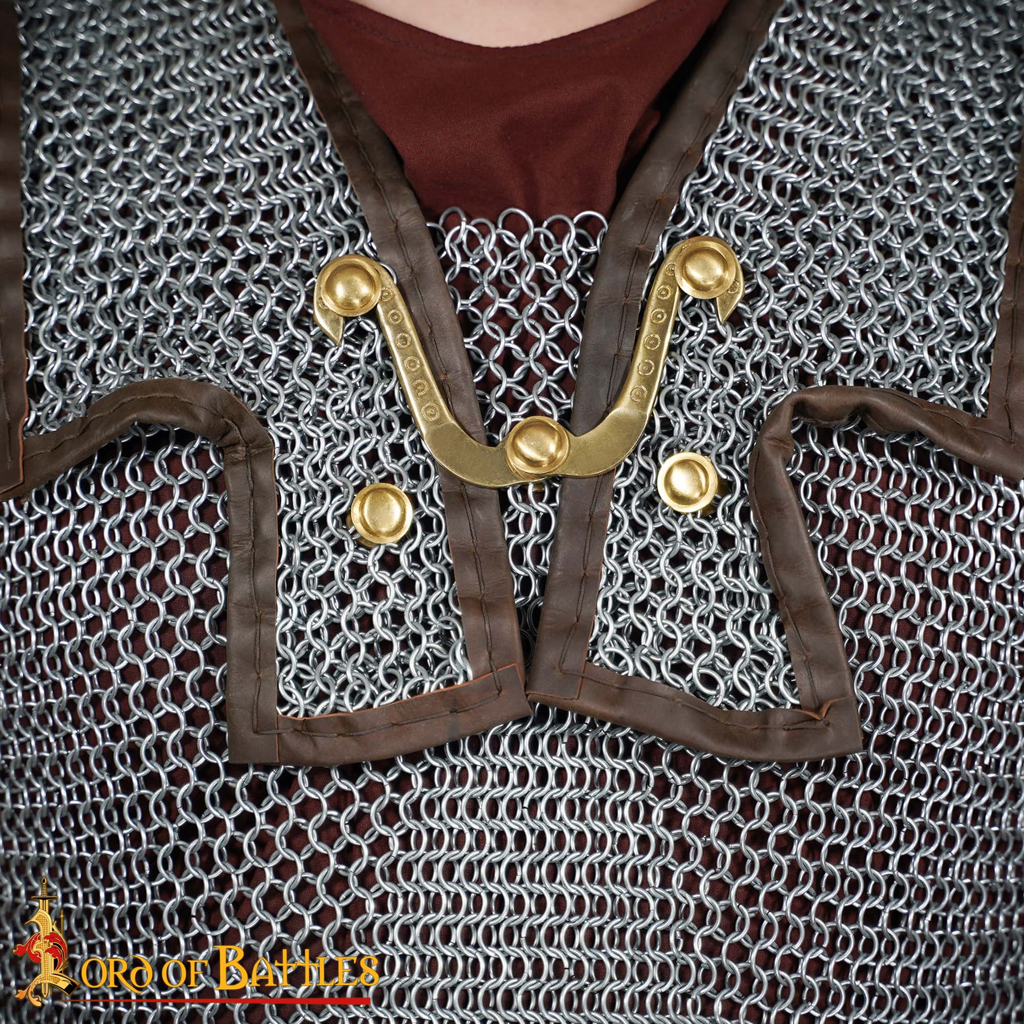 Lorica Hamata romana — Cota de malla 10 mm con latón - imagen 9