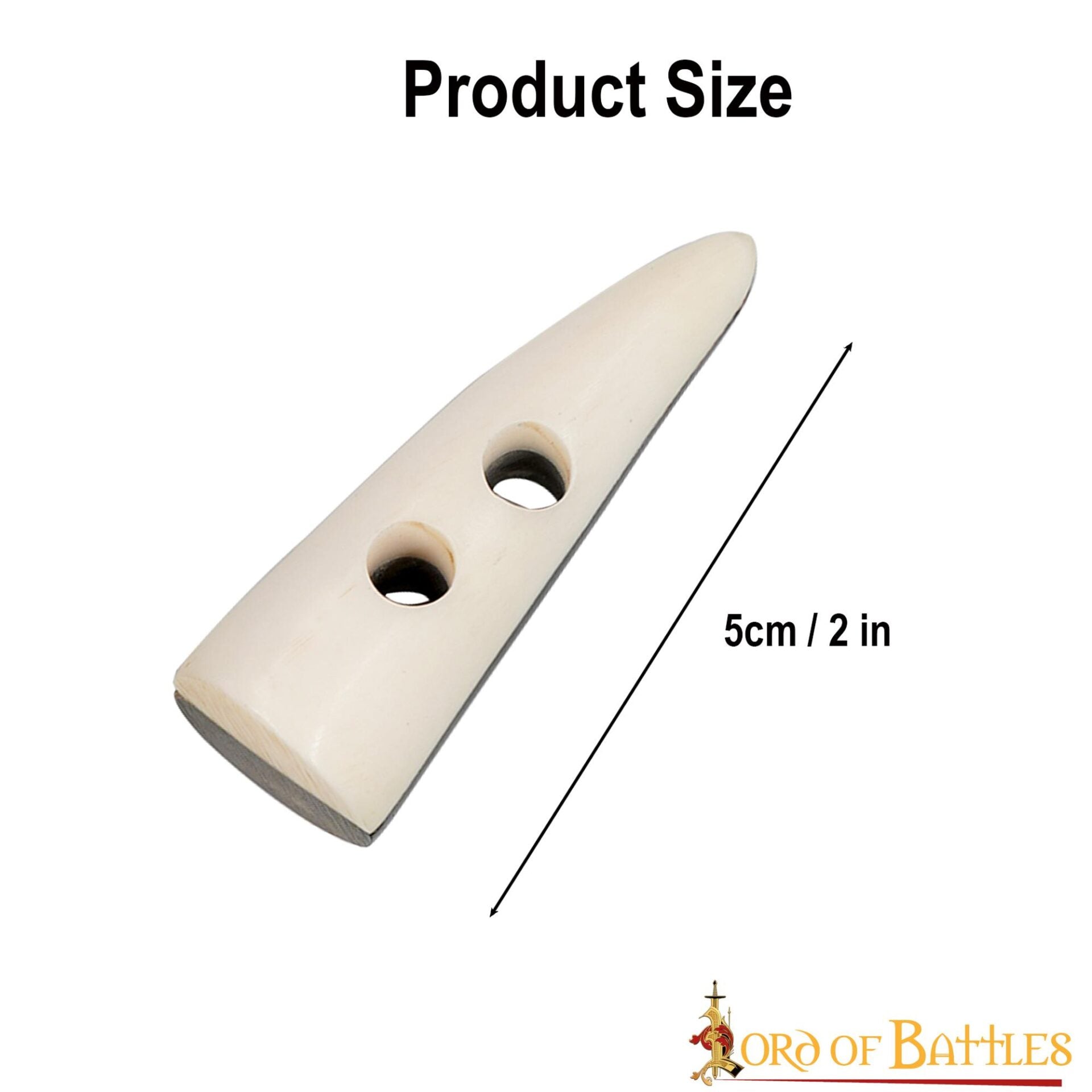 Set de 5 cierres de cuerno de buey bicolor hechos a mano - imagen 3