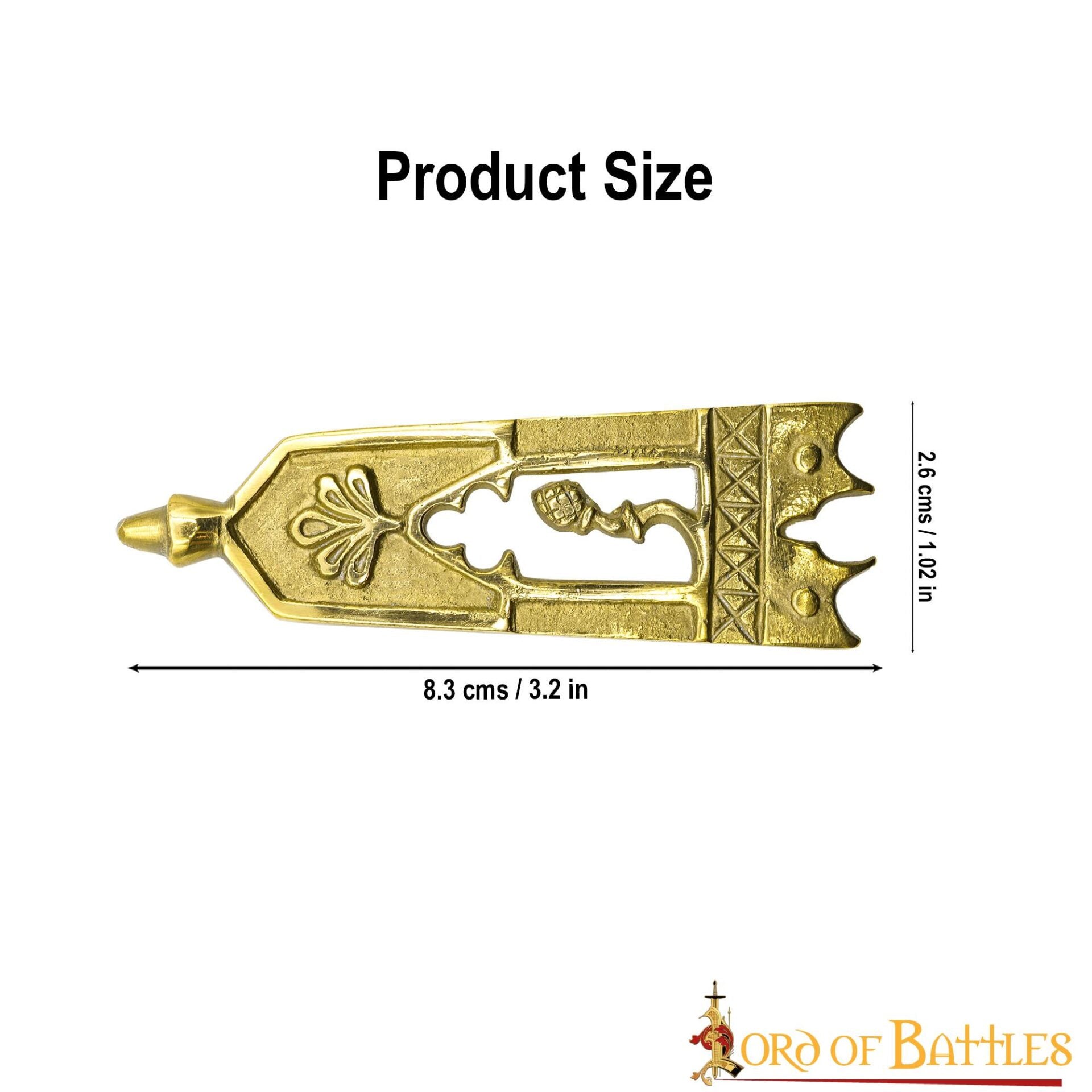 Imagen única de: Capuchón Cerrado de Latón Macizo para Cinturón de Cardo Puro