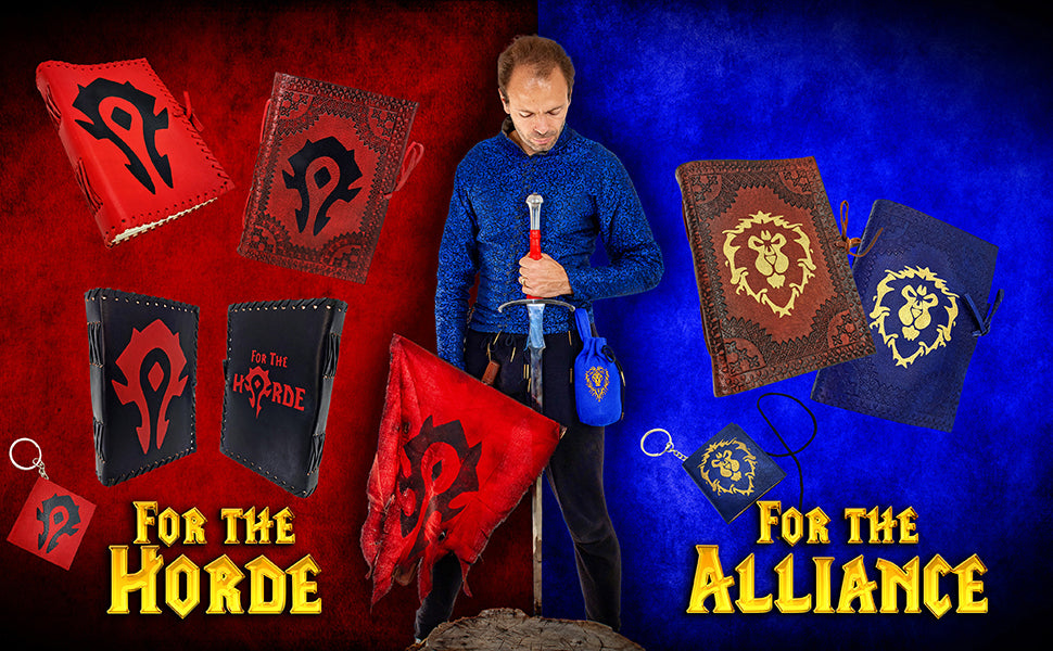 Diario de cuero «For the Horde» (Warcraft) — 5 x 7 pulgadas - imagen 8