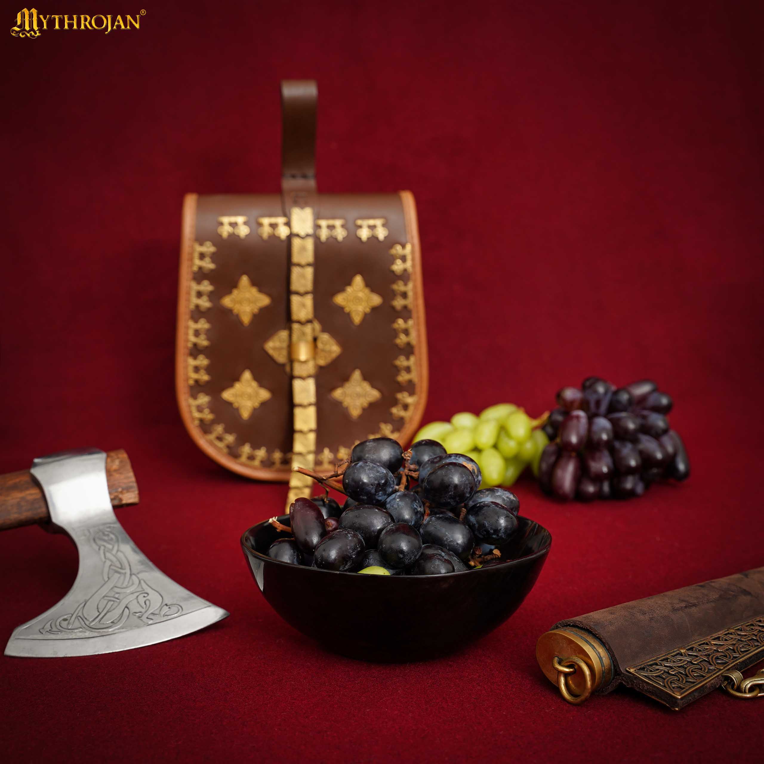 Imagen única de: Cuenco pulido de cuerno de buey — Vajilla vikinga y decoración rústica - Con Defecto