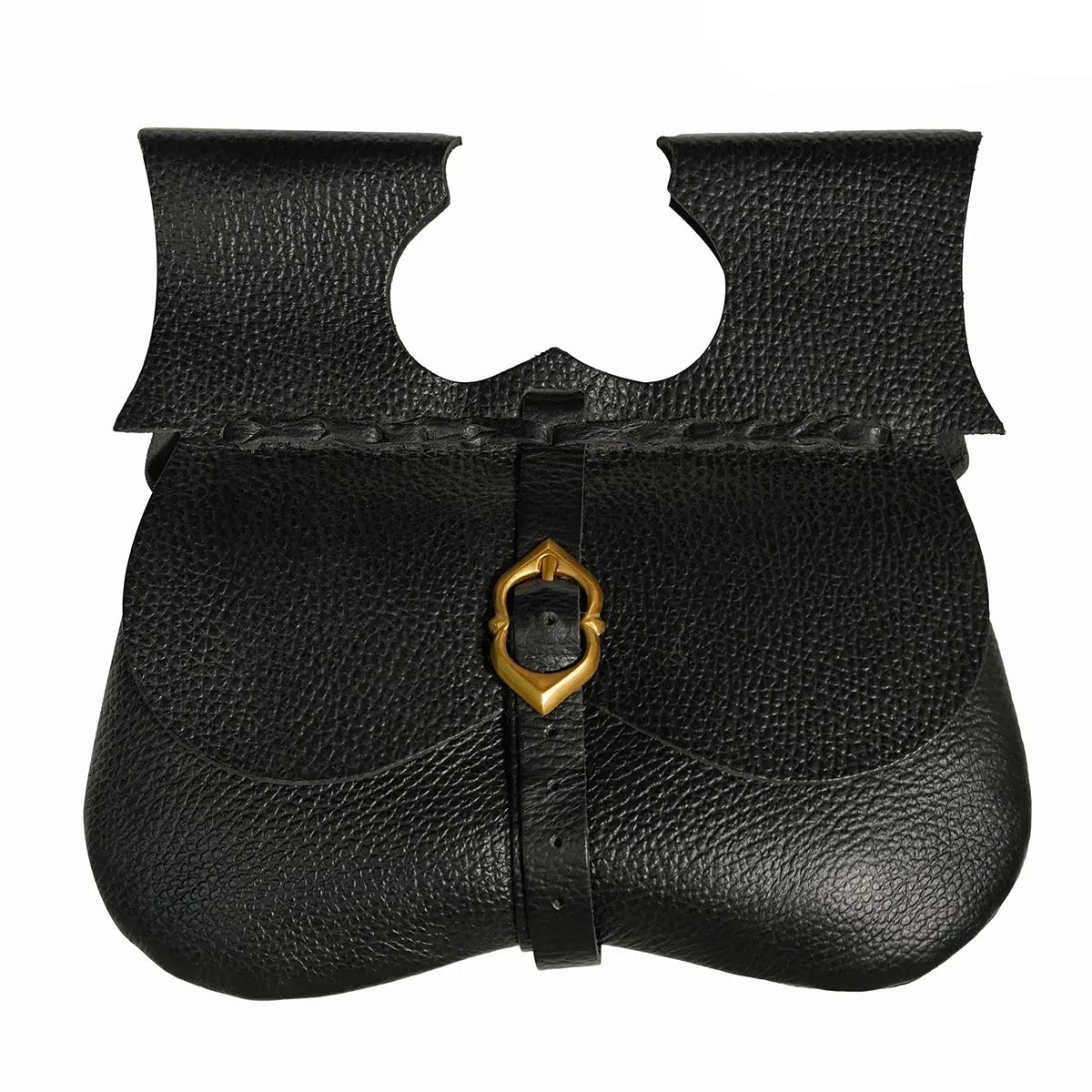 Bolsa renal medieval de cuero para cinturón, marrón - imagen 11