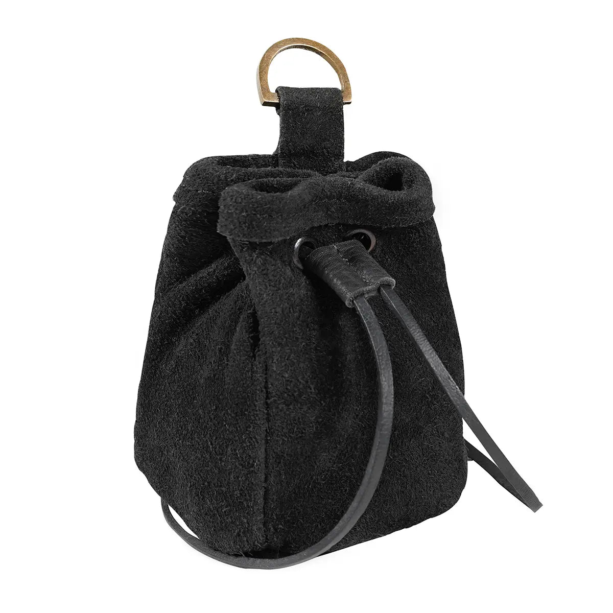 Bolsa medieval de cordón Mythrojan, 5” x 4” (ante) - Azul oscuro - imagen 17