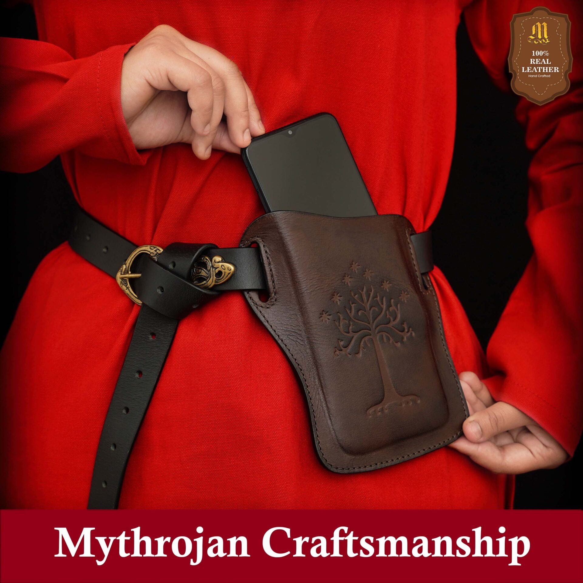 Funda de piel Tree of Gondor – Mythrojan (Marrón) - imagen 6