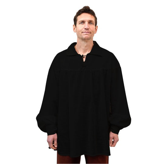 Camisa medieval de bardo 100% algodón - imagen 8