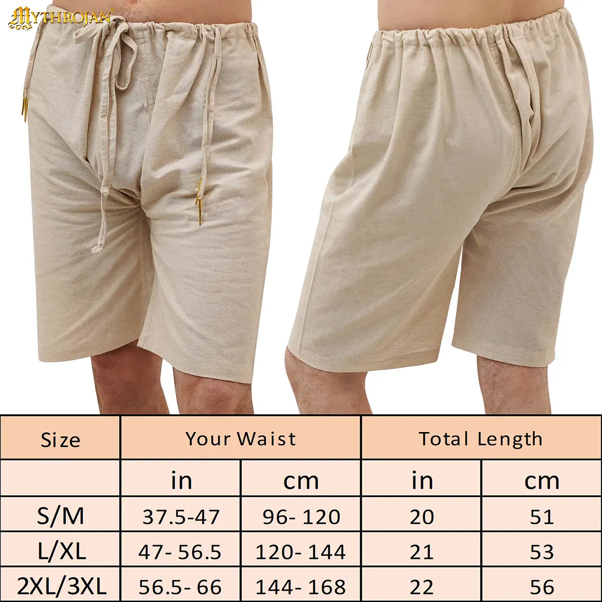 Calzones medievales de lino — Ropa interior histórica para hombre - imagen 4