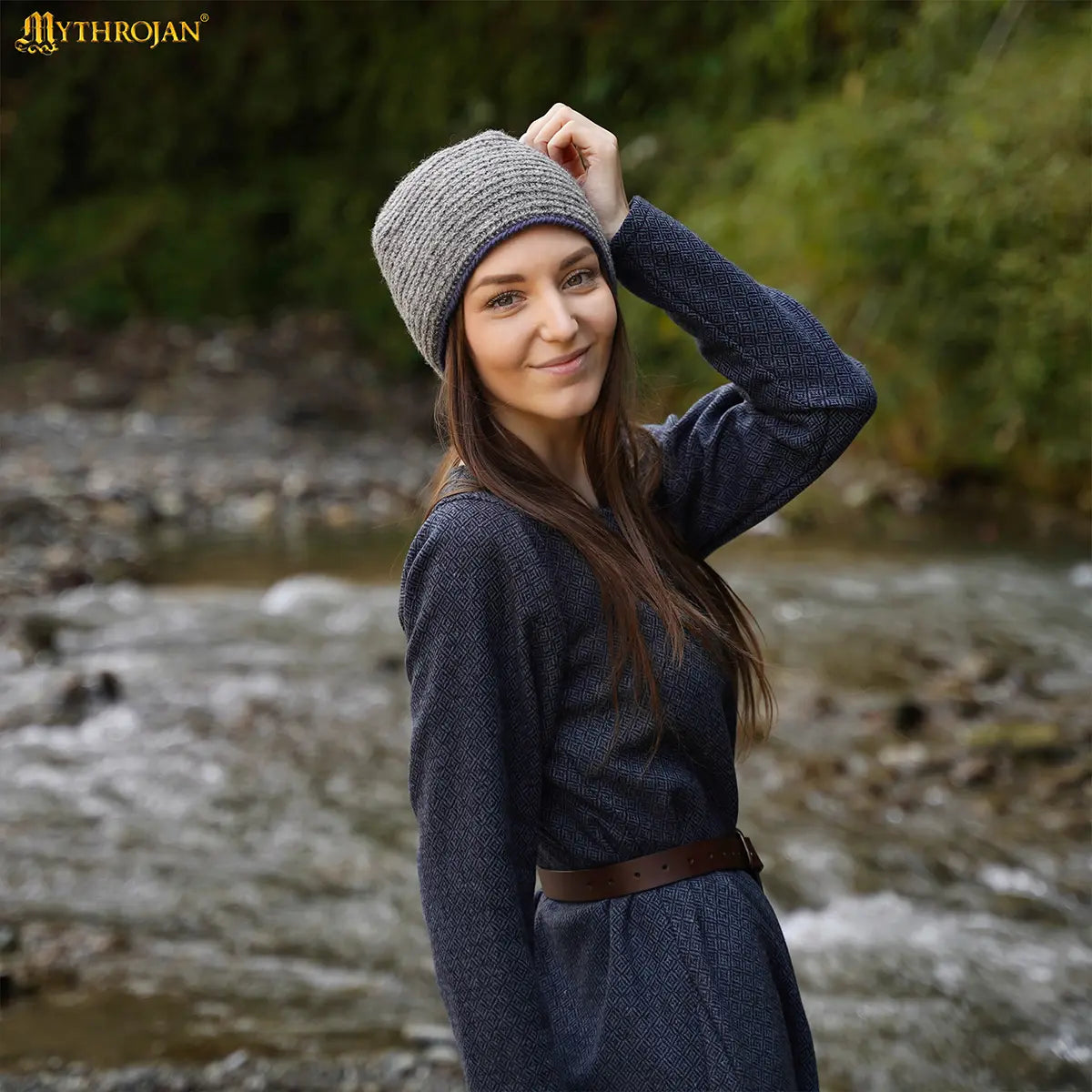 Gorro Naalbinding de lana 100% — estilo vikingo - imagen 12