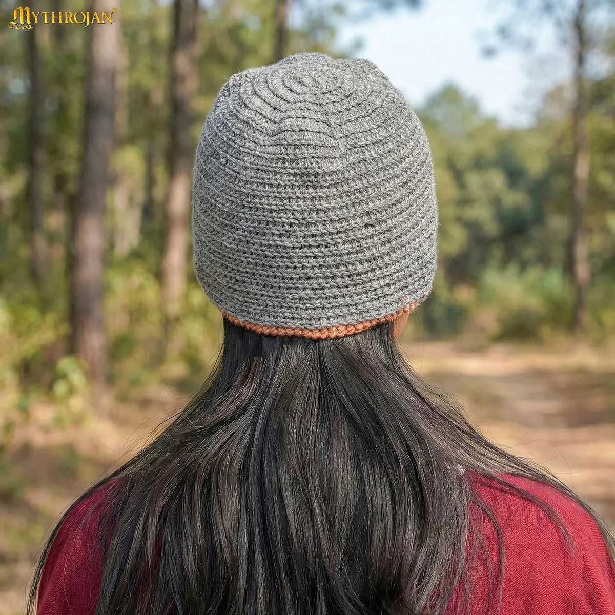 Gorro Naalbinding de lana 100% — estilo vikingo - imagen 20