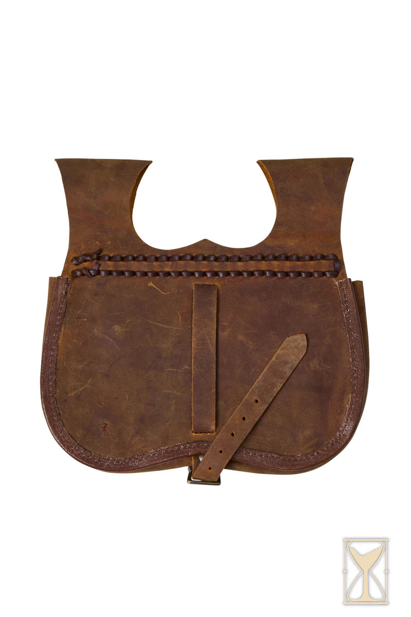 Imagen única de: Riñonera Medieval de Cuero LARP Marrón o Negra