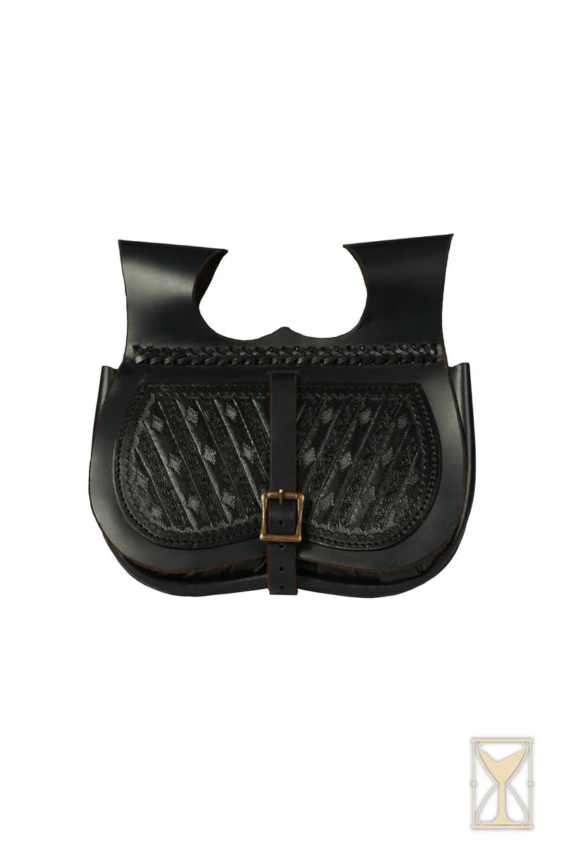 Imagen única de: Riñonera Medieval de Cuero LARP Marrón o Negra