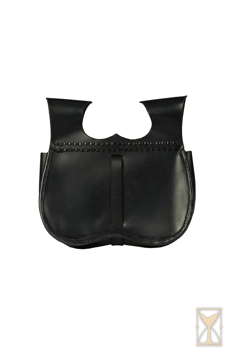 Imagen única de: Riñonera Medieval de Cuero LARP Marrón o Negra