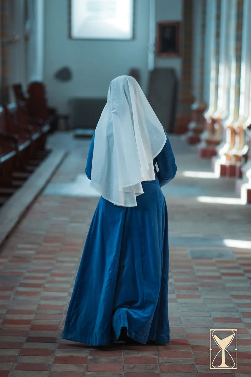 Imagen única de: Vestido Medieval de Terciopelo Cotehardie Colette