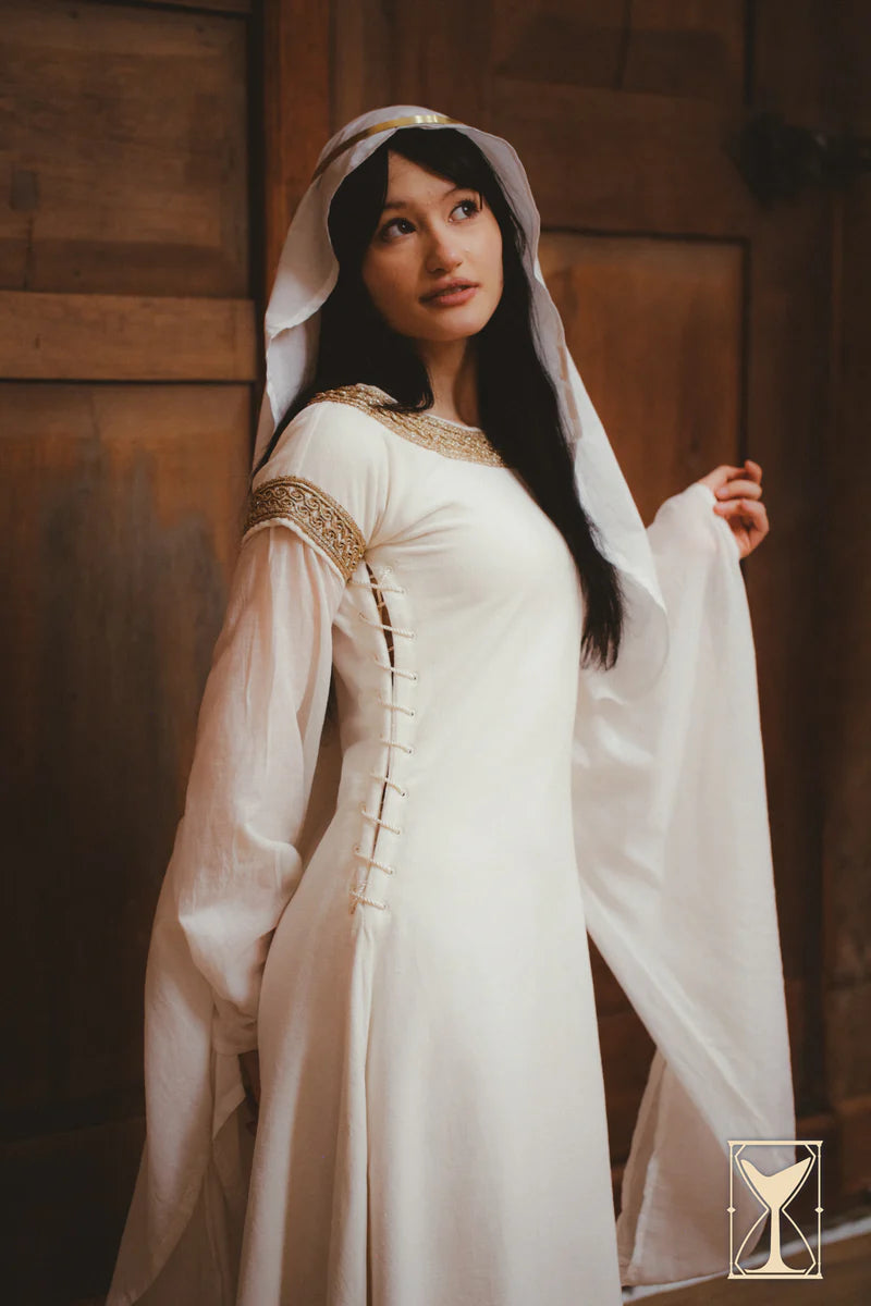 Vestido Medieval de Terciopelo Bliaut Noble