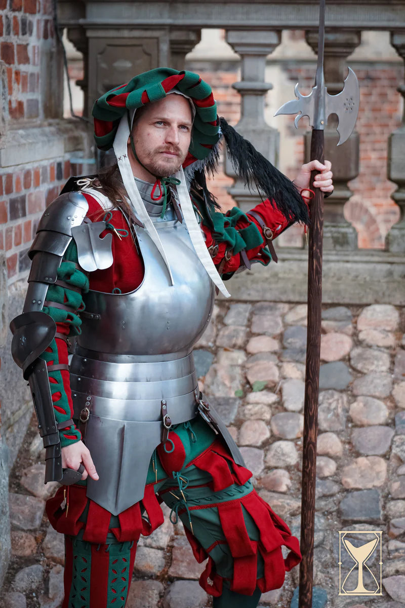 Conjunto Completo de Armadura Landsknecht - Acero Pulido 1,6 mm