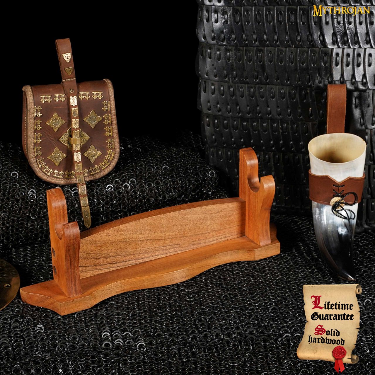 Soporte de madera maciza para espada (un nivel) - imagen 10