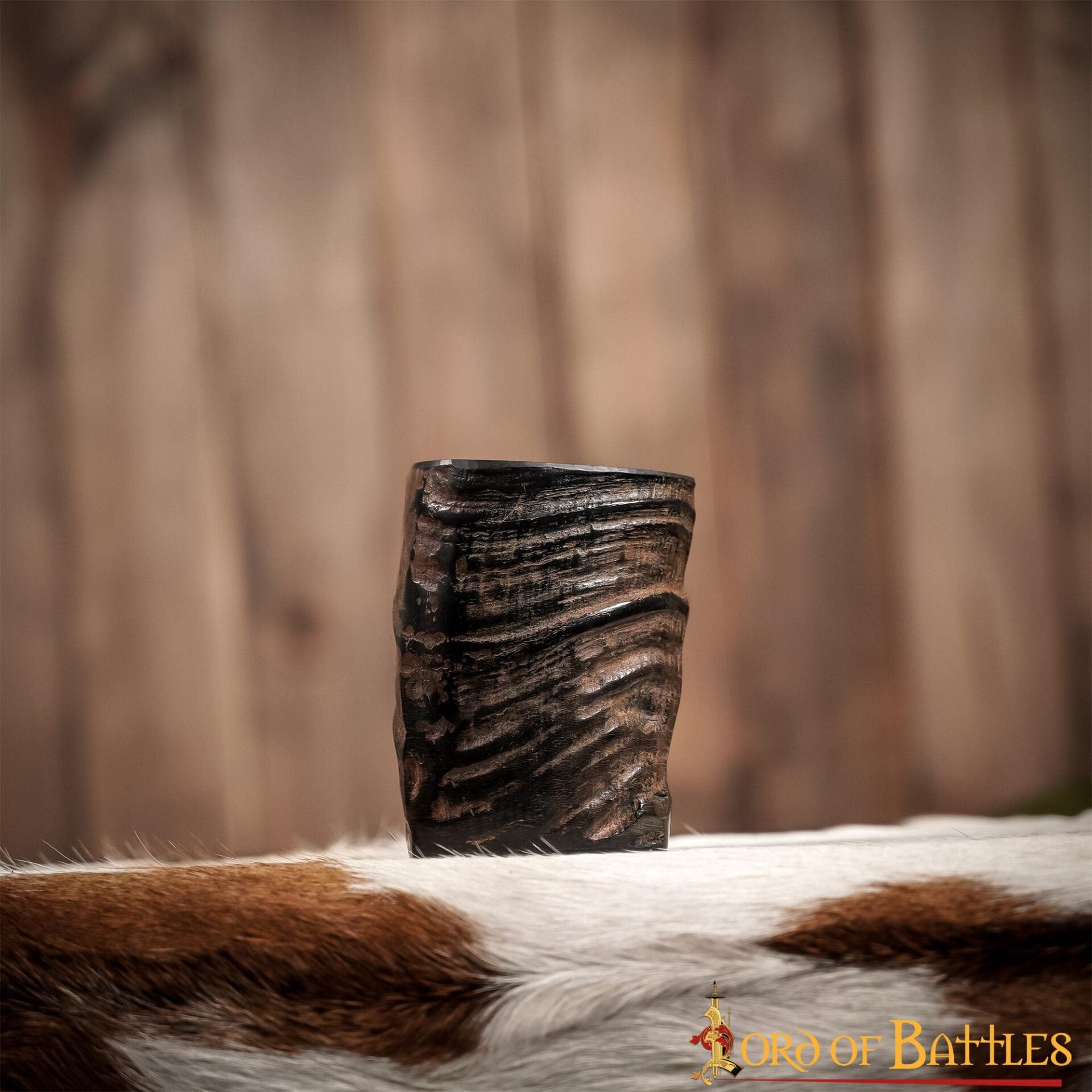 Vasos de cuerno vikingo - Set de 2, cuerno de búfalo - imagen 5