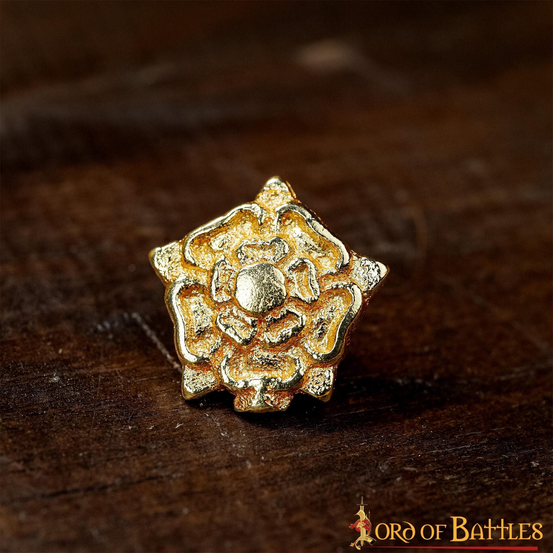 Imagen única de: Juego de 5 herrajes de latón Rosa Tudor para cinturón - imagen 8