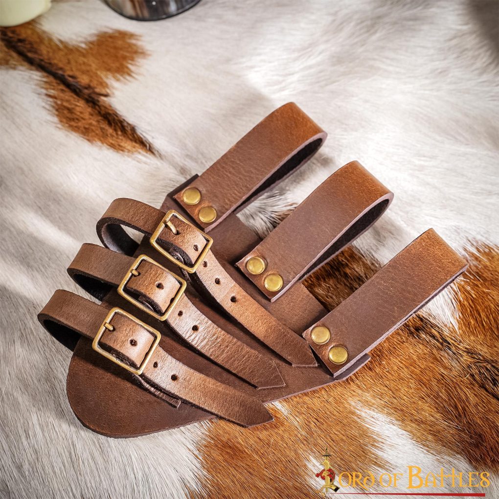Colgador para espada de cuero con triple hebilla - imagen 11